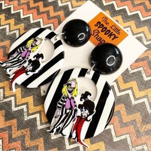 Beetlejuice earrings